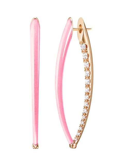 MELISSA KAYE Marissa Pink Large Cristina Earrings
