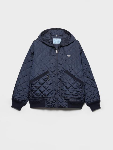 Prada Re-Nylon blouson jacket with hood