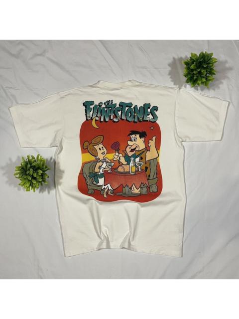 Other Designers Cartoon Network - Vintage The Flintstones Cartoon Tshirt White Medium