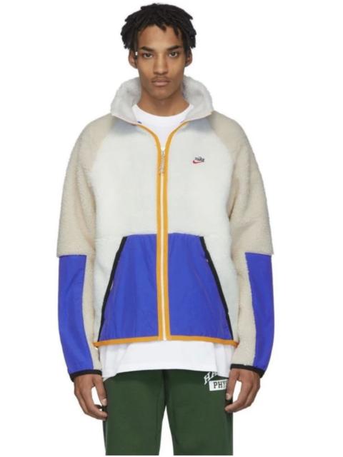 Nike NIKE HERITAGE BLUE ORANGE SHERPA JACKET