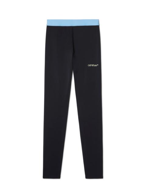 Off-White Black Color-block Leggings