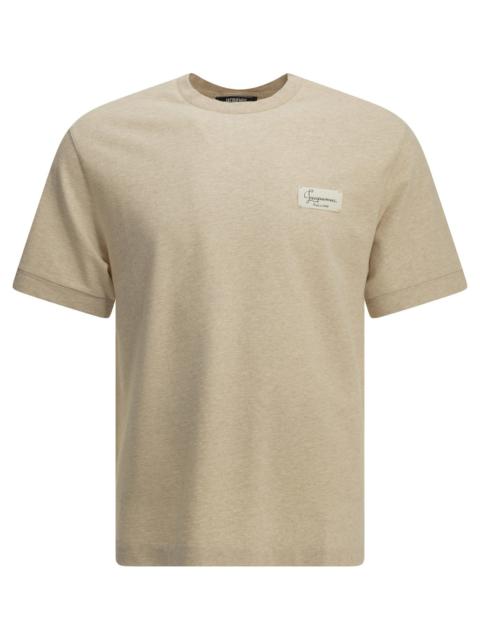 JACQUEMUS Jacquemus Le Montaigne Crew-neck T-shirt Beige Men