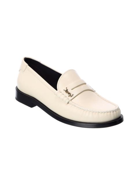 Saint Laurent Le Monogram Leather Loafer