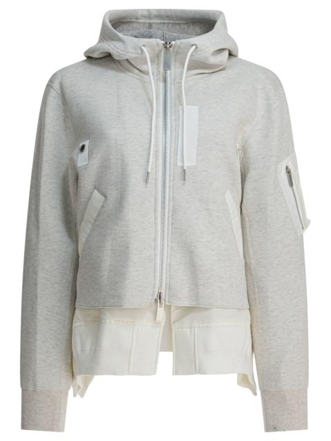 sacai Sacai Women Cotton Zippered Sweatshirt
