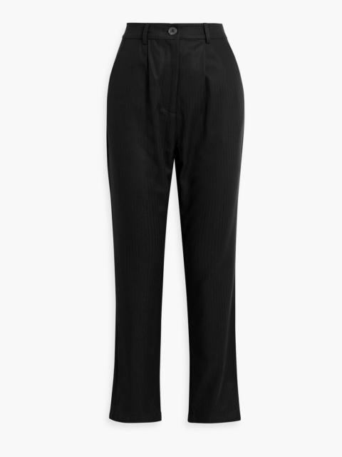 Other Designers Dita herringbone Lyocell and cotton-blend straight-leg pants