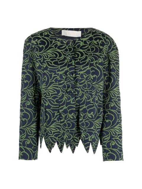 DESTREE Wade floral-jacquard satin jacket