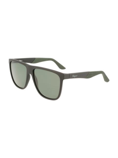 FERRAGAMO Ferragamo Grey Square Men's Sunglasses SF1065S 005 59
