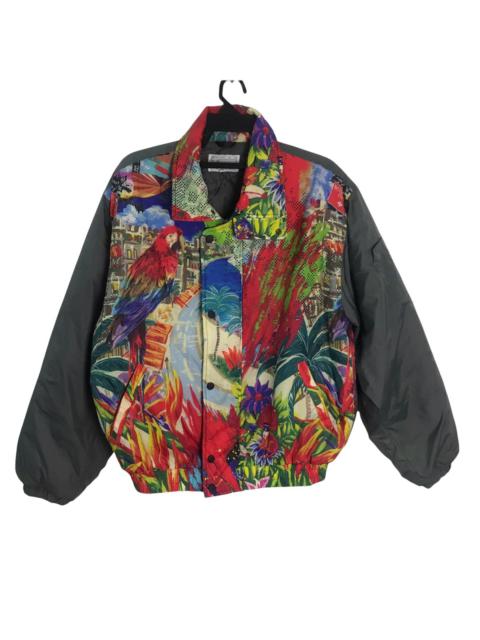 Vintage mitsubishi oil fullprinted bomber jacket
