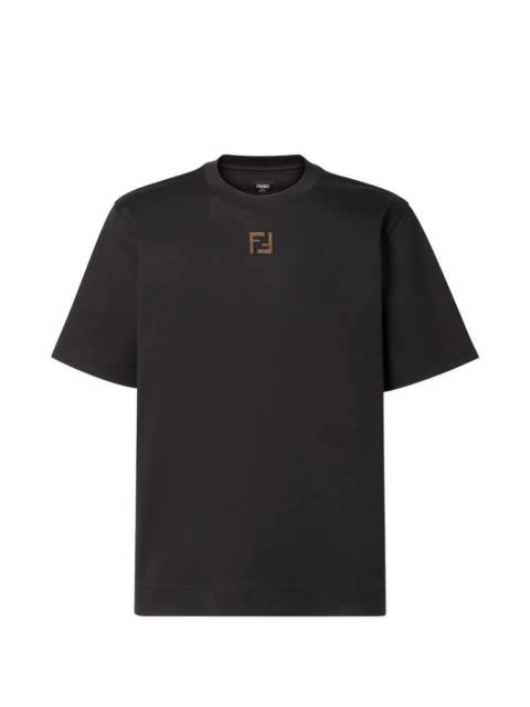 FENDI Fendi Men Regular T-Shirt With Corduroy `Ff`