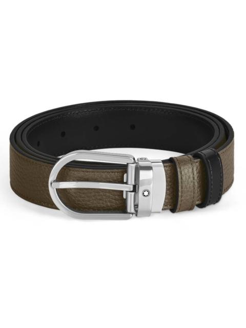 Montblanc Montblanc Horseshoe 30mm Reversible Leather Belt