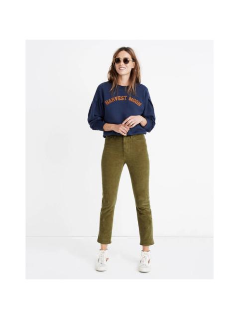Other Designers Madewell Classic Straight Jeans Corduroy Edition Straight Leg Jeans Green 28"