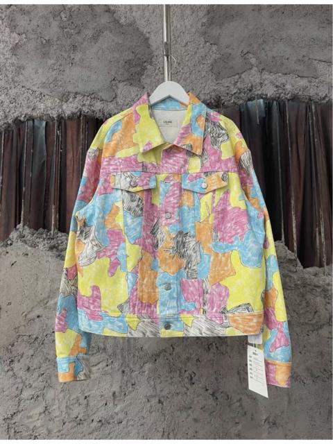 CELINE Celine hand-painted denim jacket