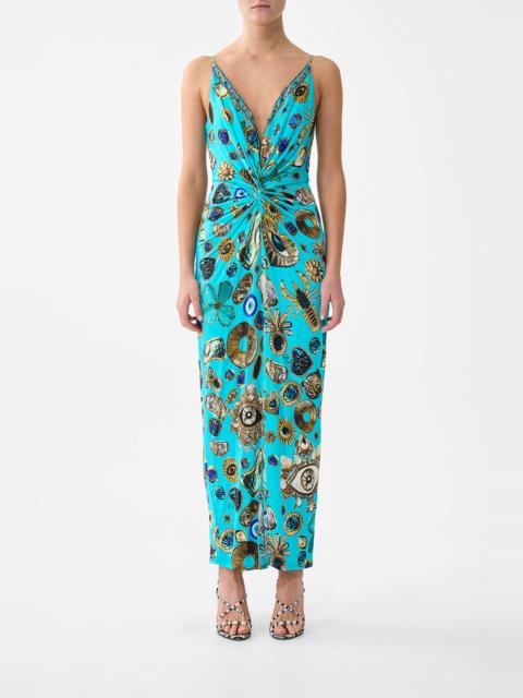 CAMILLA STRAPPY DRESS WITH TWIST FRONT