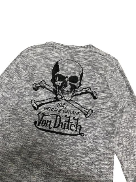 Other Designers Vintage - Vintage VonDutch Skeleton Embroided Knitwear Sweatshirt
