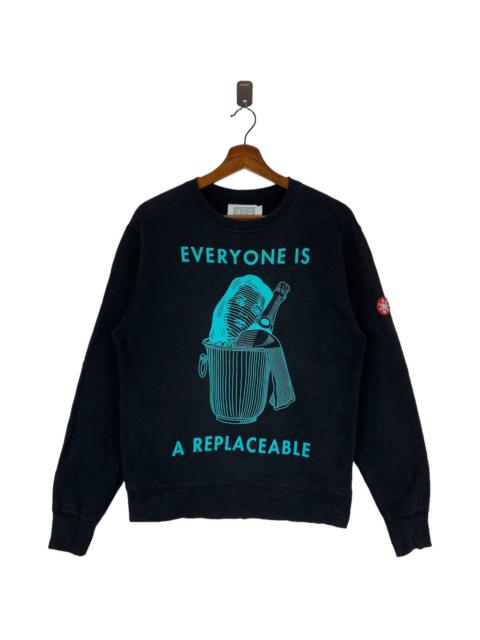 Cav Empt CAV EMPT 2014 EVERYONE IS A REPLACEABLE CREWNECK