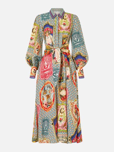 CAMILLA WAIST TIE SHIRT DRESS