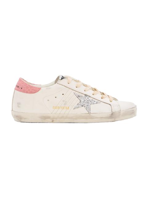 Super Star Leather And Glitter Sneakers