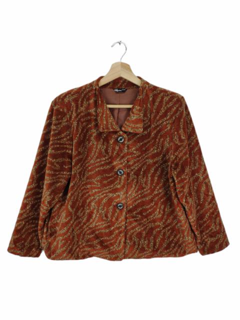 Other Designers Designer - Vintage Wool Cardigan Jacket Fullprint