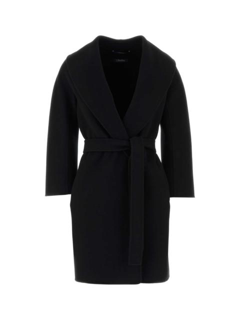'S Max Mara S Maxmara Women Black Wool Messi Coat