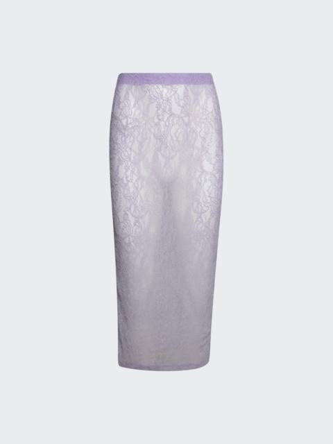WARDROBE.NYC Lace Tube Skirt Lilac