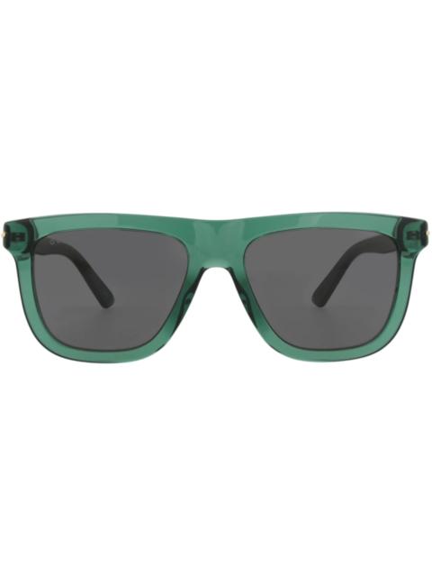 GUCCI Gucci Square-Frame Recycled Acetate Sunglasses Green Green Grey (GG1502S-30014783-003)