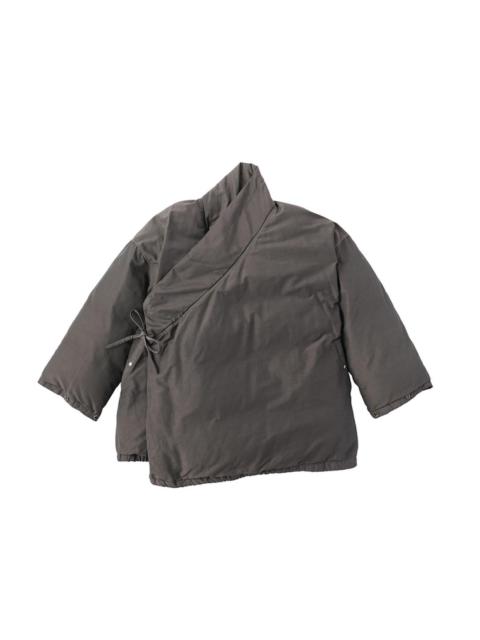 visvim CHAMDO DOWN SHORT ROBE W GREY