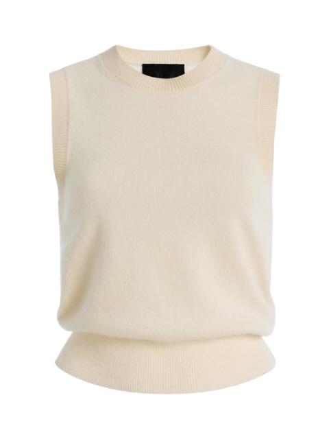 NILI LOTAN May Cashmere Sweater Tank Top ivory