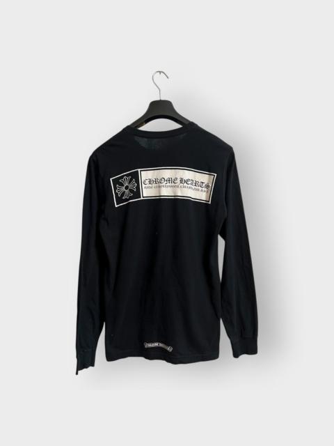Chrome Hearts STEAL! Chrome Hearts Hollywood Cross Box Logo LS Tee