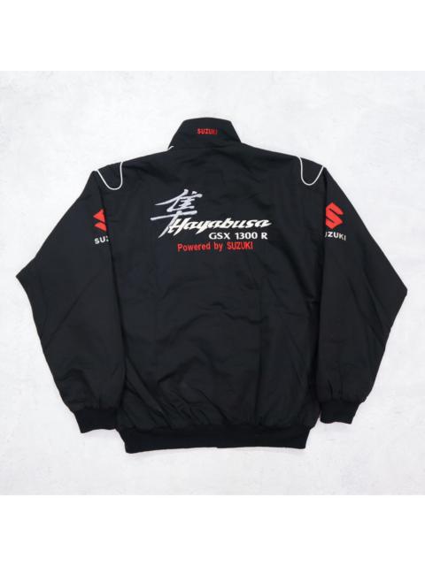 Other Designers Vintage 90s SUZUKI Style Hayabusa GSX 1300R Big Logo Embroidered Bomber Jacket