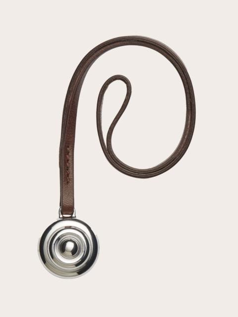 Liffner BAG CHARM DARK BROWN