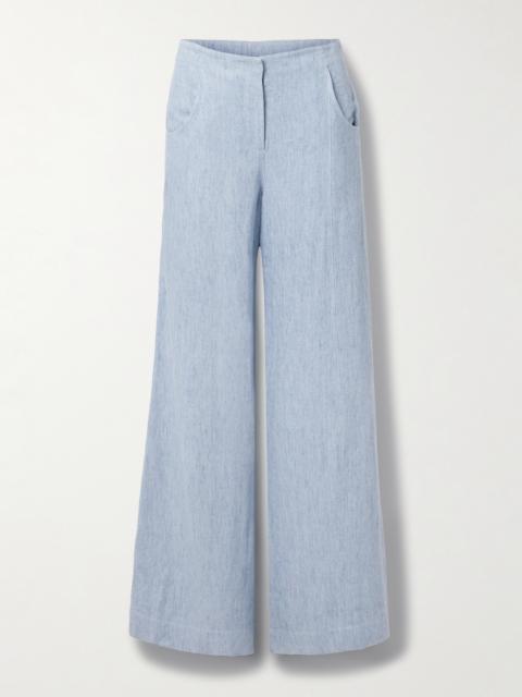 TWP Demie Hemp Denim Wide-leg Pants