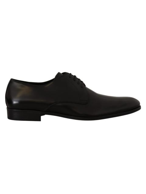 Dolce & Gabbana Dolce & Gabbana Black Leather Lace Up Formal Derby Shoes