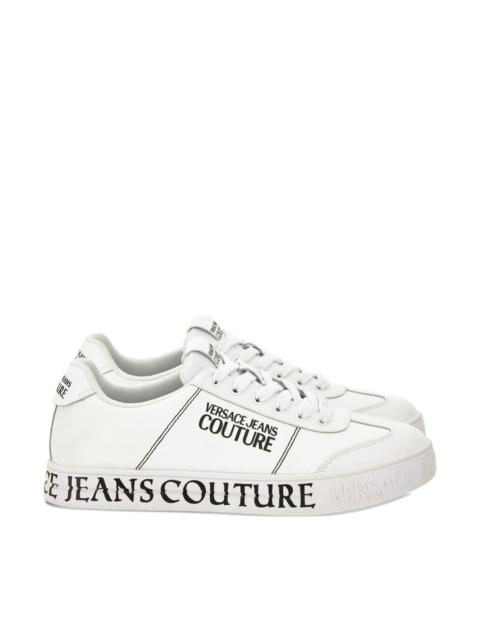 VERSACE JEANS COUTURE Logo leather sneaker