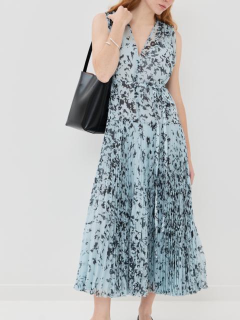 Proenza Schouler Pat Dress in Printed Crinkle Chiffon