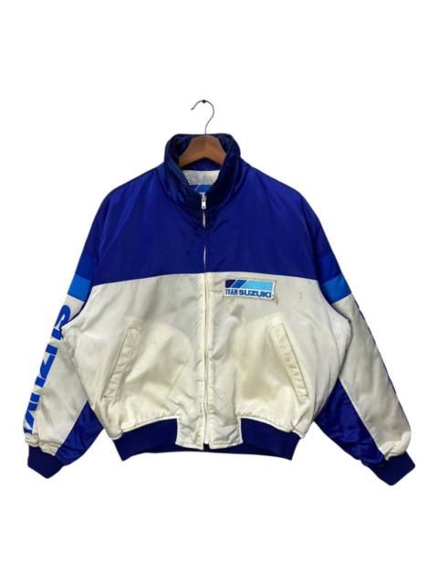 Japanese Brand - Vintage Motor Racing Team Suzuki Bomber Jacket Full Zip