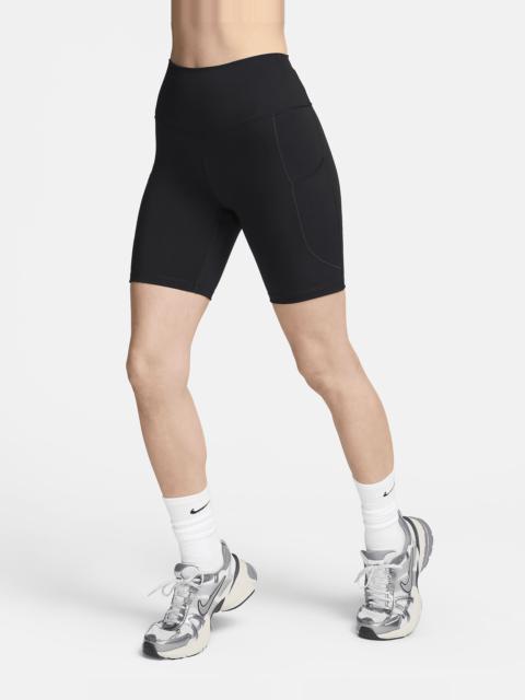Nike Nike One Women's High-Waisted 8" Biker Shorts with Pockets