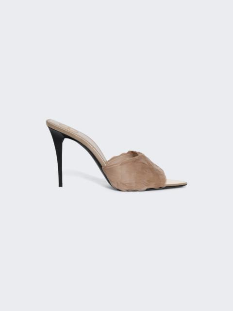 SAINT LAURENT Romy 90 Mules Glorius Nude And Faint P