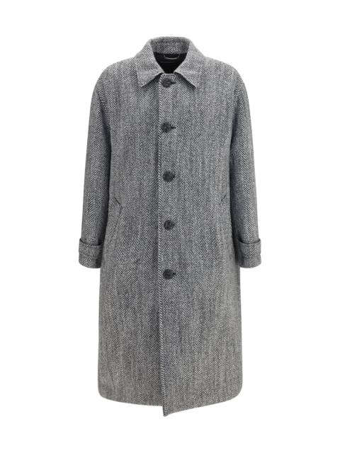 Dolce & Gabbana Dolce & Gabbana Chevron Wool-blend Coat Multicolor