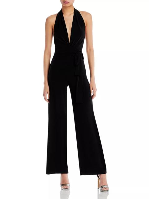 NORMA KAMALI Halter Wide Leg Jumpsuit