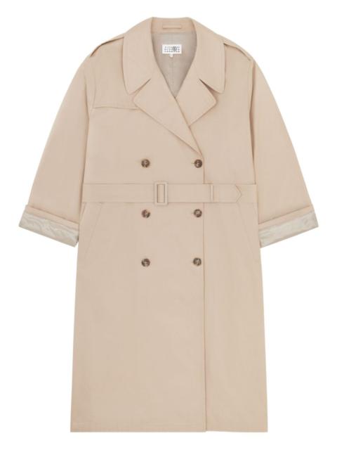 MM6 Maison Margiela double-breasted belted trench coat