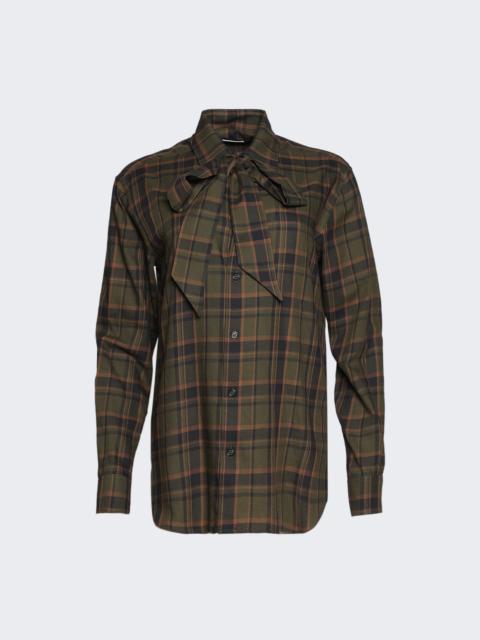 SAINT LAURENT Relaxed Cassandre Shirt Fakland Checks