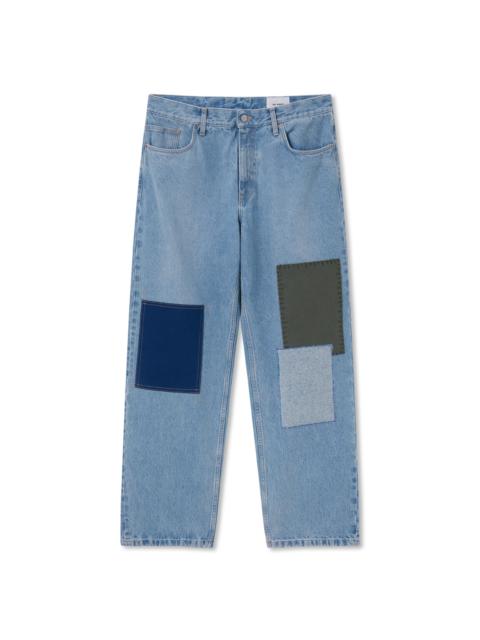 Axel Arigato Zine Embroidered Patch Jeans