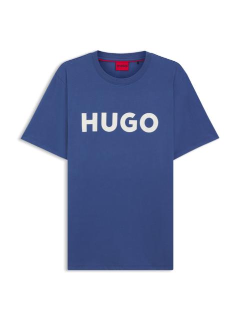 HUGO REGULAR-FIT T-SHIRT IN COTTON JERSEY WITH LOGO ARTWORK
