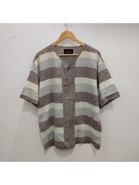 Other Designers Designer - Vintage Valentino Copeau Paris Stripe Big Size Loose
