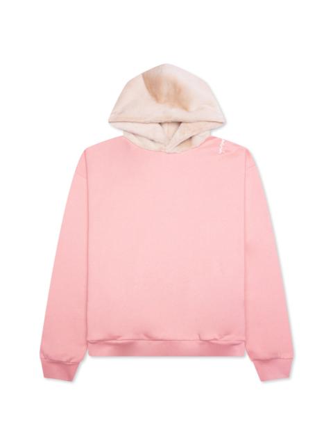 Marni FAUX-FUR HOOD SWEATSHIRT UTC269 - ANTIQUE ROSE