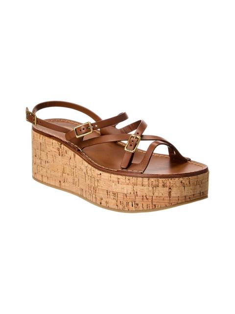Tod's TOD’s Leather Wedge Sandal