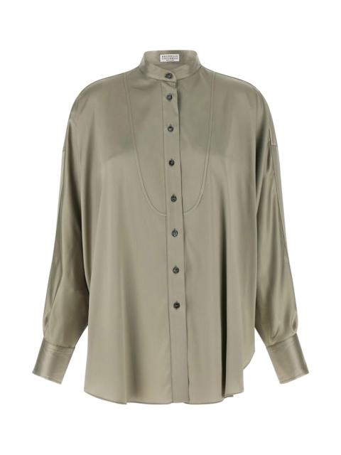 Brunello Cucinelli Korean collar shirt