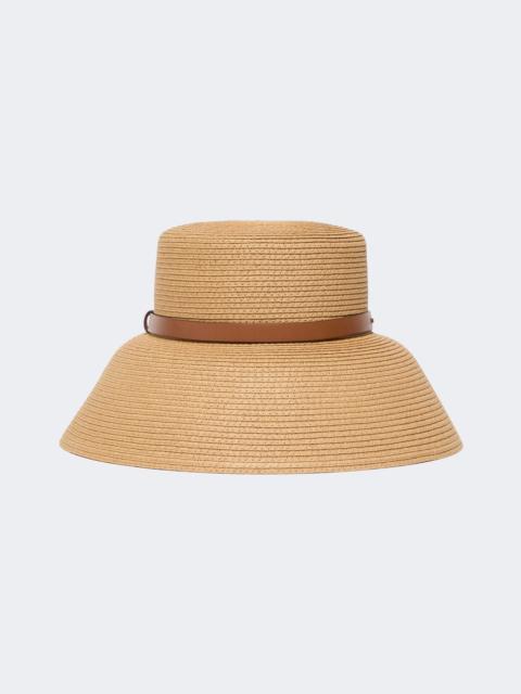 Max Mara Paper yarn lampshade hat - BEIGE