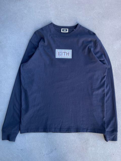 Other Designers STEAL! 2022 Kith Ornamental Hebrew Box Logo LS Tee (M)