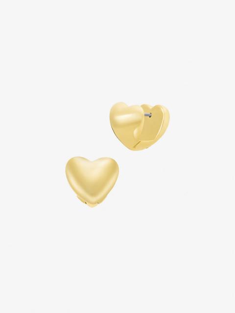 MICHAEL KORS Puffy Heart Huggie Earrings